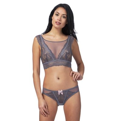 Grey lace bralet